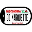 Go Marquette Novelty Metal Dog Tag Necklace DT-13115 2" x 1" Dog Tag (DT)