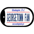 Georgetown Fan Novelty Metal Dog Tag Necklace DT-13137 2" x 1" Dog Tag (DT)
