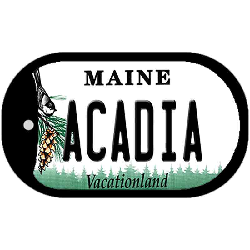 Acadia Maine Novelty Metal Dog Tag Necklace DT-13146