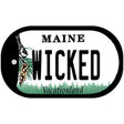 Wicked Maine Novelty Metal Dog Tag Necklace DT-13148