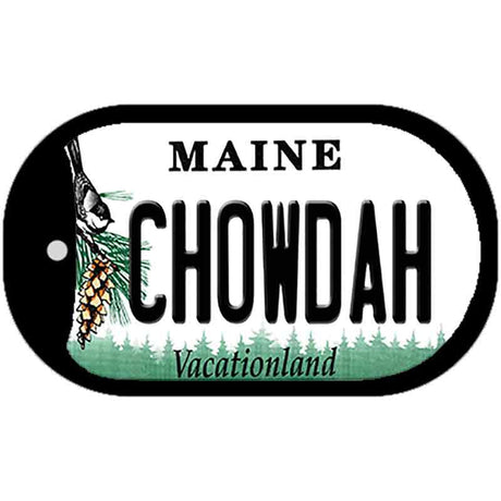 Chowdah Maine Novelty Metal Dog Tag Necklace DT-13149