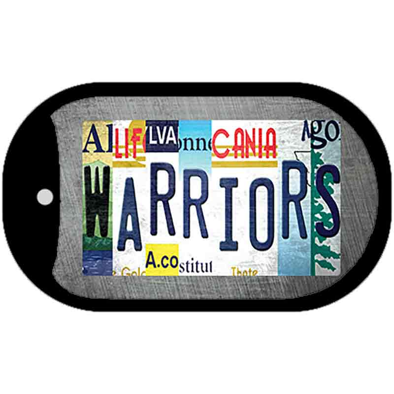 Warriors Strip Art Novelty Metal Dog Tag Necklace DT-13220 2" x 1" Dog Tag (DT)