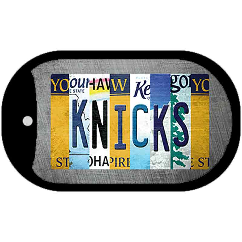 Knicks Strip Art Novelty Metal Dog Tag Necklace DT-13230