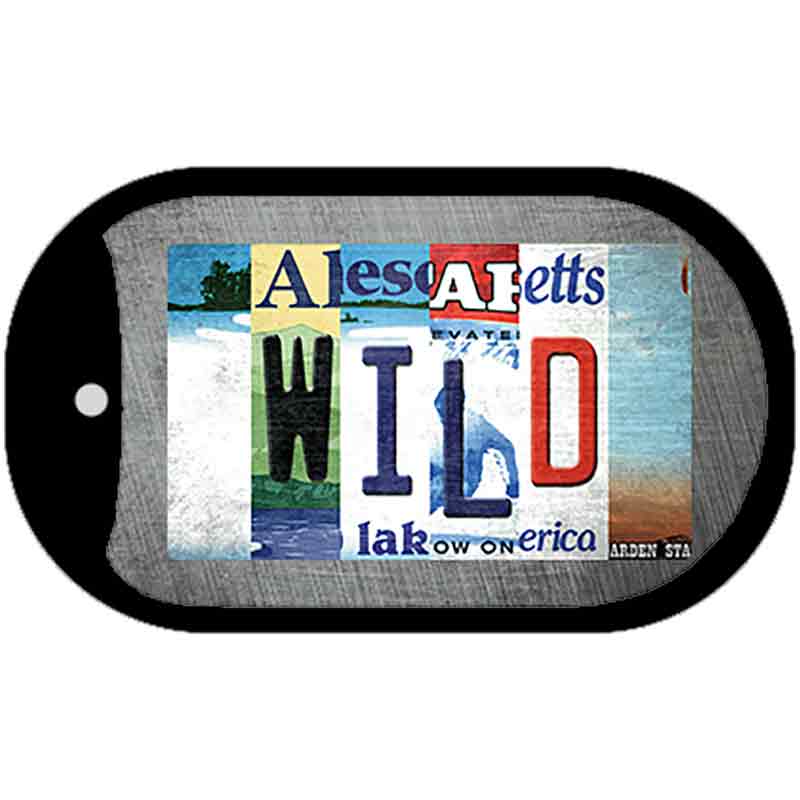 Wild Strip Art Novelty Metal Dog Tag Necklace DT-13265