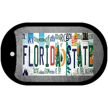 Florida State Strip Art Novelty Metal Dog Tag Necklace DT-13277