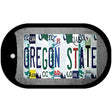 Oregon State Strip Art Novelty Metal Dog Tag Necklace DT-13295 2" x 1" Dog Tag (DT)