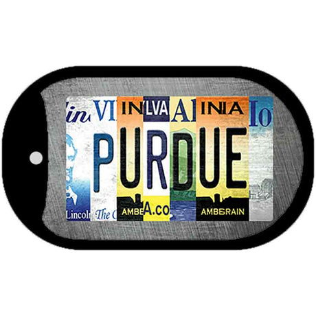 Purdue Strip Art Novelty Metal Dog Tag Necklace DT-13307