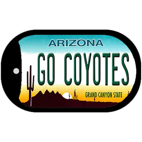 Go Coyotes Novelty Metal Dog Tag Necklace DT-13319