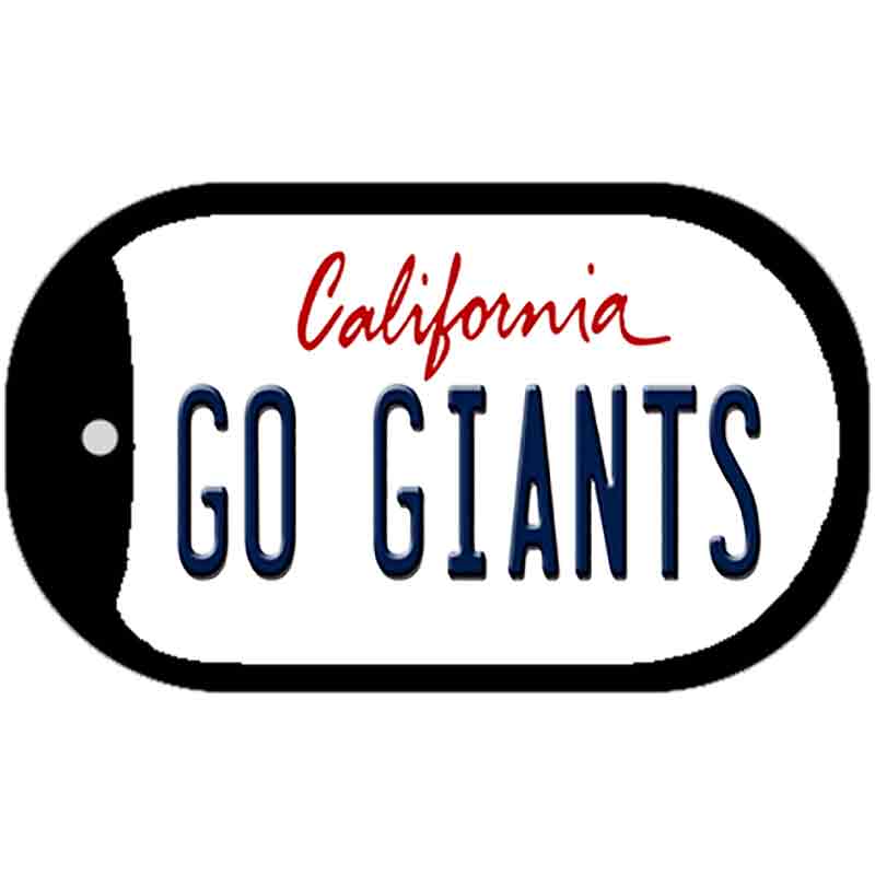 Go Giants Novelty Metal Dog Tag Necklace DT-13337