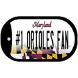 Number 1 Orioles Fan Novelty Metal Dog Tag Necklace DT-13406 2" x 1" Dog Tag (DT)