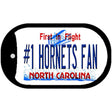 Number 1 Hornets Fan Novelty Metal Dog Tag Necklace DT-13470 2" x 1" Dog Tag (DT)