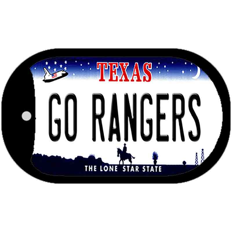 Go Rangers Novelty Metal Dog Tag Necklace DT-13513