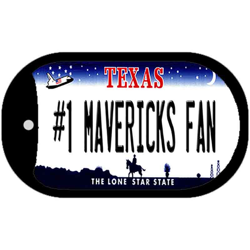 Number 1 Mavericks Fan Novelty Metal Dog Tag Necklace DT-13516