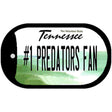 Number 1 Predators Fan Novelty Metal Dog Tag Necklace DT-13562 2" x 1" Dog Tag (DT)