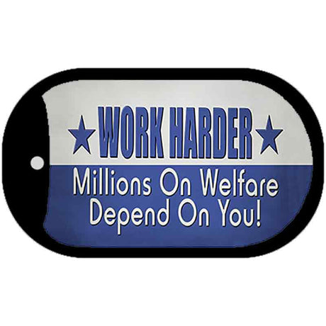 Welfare Depends On You Novelty Metal Dog Tag Necklace DT-13683