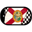 Florida Racing Flag Novelty Metal Dog Tag Necklace DT-13694 2" x 1" Dog Tag (DT)