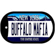 Buffalo Mafia New York Novelty Metal Dog Tag Necklace 2" x 1" Dog Tag (DT)