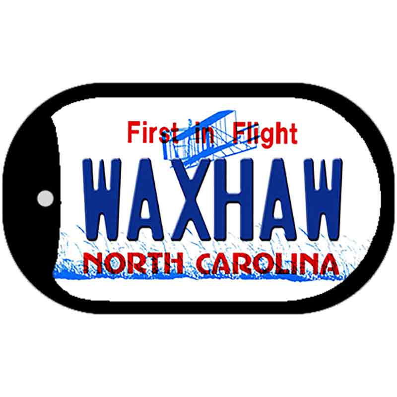 Waxhaw North Carolina Novelty Metal Dog Tag Necklace 2" x 1" Dog Tag (DT)
