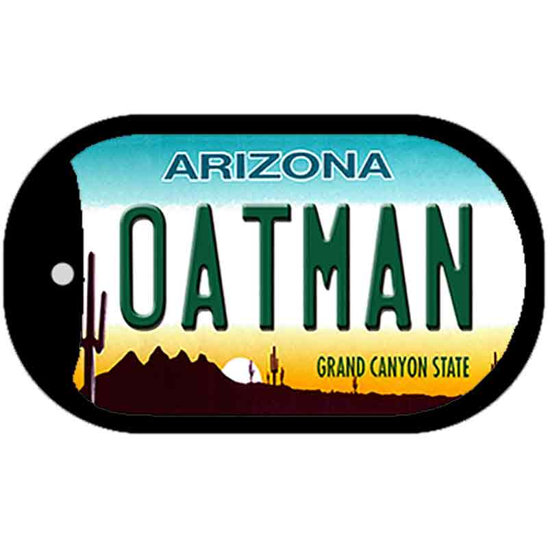 Oatman Arizona Novelty Metal Dog Tag Necklace