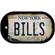 Bills Excelsior New York Rusty Novelty Metal Dog Tag Necklace 2" x 1" Dog Tag (DT)