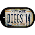 Diggs 14 Excelsior New York Rusty Novelty Metal Dog Tag Necklace 2" x 1" Dog Tag (DT)