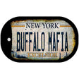 Buffalo Mafia Excelsior New York Rusty Novelty Metal Dog Tag Necklace 2" x 1" Dog Tag (DT)