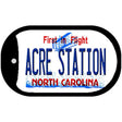 Acre Station North Carolina Novelty Metal Dog Tag Necklace 2" x 1" Dog Tag (DT)