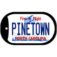 Pinetown North Carolina Novelty Metal Dog Tag Necklace 2" x 1" Dog Tag (DT)