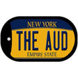 The Aud NY Yellow Novelty Metal Dog Tag Necklace 2" x 1" Dog Tag (DT)