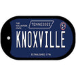 Knoxville Tennessee Blue Novelty Metal Dog Tag Necklace