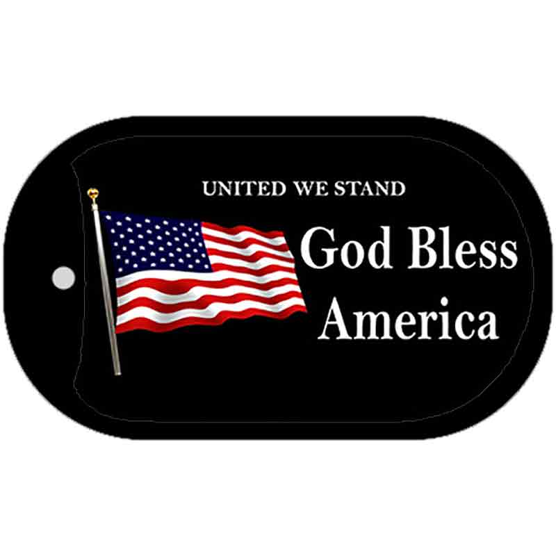 United We Stand Metal Novelty Dog Tag Necklace DT-138