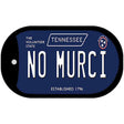 No Murci Tennessee Blue Novelty Metal Dog Tag Necklace