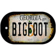 Bigfoot Georgia Novelty Metal Dog Tag Necklace 2" x 1" Dog Tag (DT)