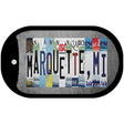 Marquette MI Strip Art Novelty Metal Dog Tag Necklace 2" x 1" Dog Tag (DT)