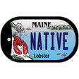 Native Maine Lobster Novelty Metal Dog Tag Necklace