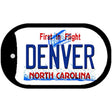 Denver North Carolina Novelty Dog Tag Necklace 2" x 1" Dog Tag (DT)