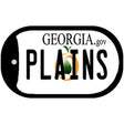 Plains Georgia Novelty Metal Dog Tag Necklace 2" x 1" Dog Tag (DT)
