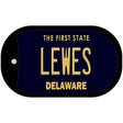 Lewes Delaware Novelty Metal Dog Tag Necklace