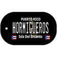 Hormigueros Puerto Rico Black Novelty Metal Dog Tag Necklace 2" x 1" Dog Tag (DT)