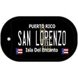 San Lorenzo Puerto Rico Black Novelty Metal Dog Tag Necklace 2" x 1" Dog Tag (DT)