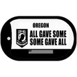 Oregon POW MIA Some Gave All Novelty Metal Dog Tag Necklace 2" x 1" Dog Tag (DT)