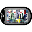 New Orleans License Plate Art Novelty Metal Dog Tag Necklace 2" x 1" Dog Tag (DT)