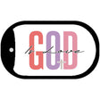 God Is Love Metal Novelty Dog Tag Necklace DT-14474
