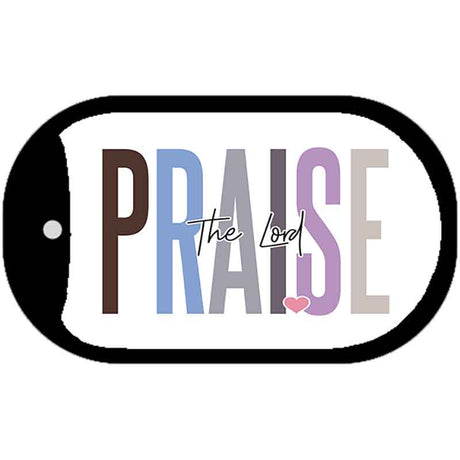 Praise The Lord Metal Novelty Dog Tag Necklace DT-14485