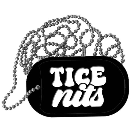 Tice Nits Metal Novelty Dog Tag Necklace DT-14491