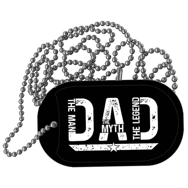 DAD Metal Novelty Dog Tag Necklace DT-14499