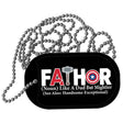 FATHOR Metal Novelty Dog Tag Necklace DT-14500 2" x 1" Dog Tag (DT)