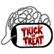 Trick or Treat Bloody Metal Novelty Dog Tag Necklace DT-14535 2" x 1" Dog Tag (DT)