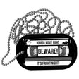 Horror Movie Night Metal Novelty Dog Tag Necklace DT-14536 2" x 1" Dog Tag (DT)