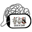 Chick or Treat Metal Novelty Dog Tag Necklace DT-14541 2" x 1" Dog Tag (DT)